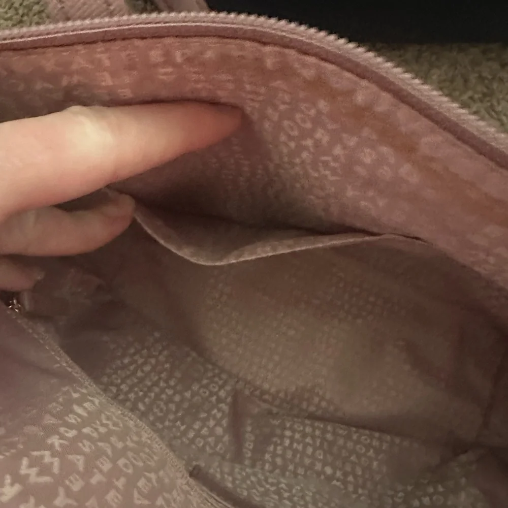 kate spade mauve tote with rose glitter base - Picture 8 of 10